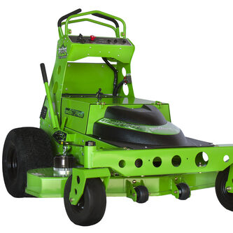 Mean green Stalker photo of mower